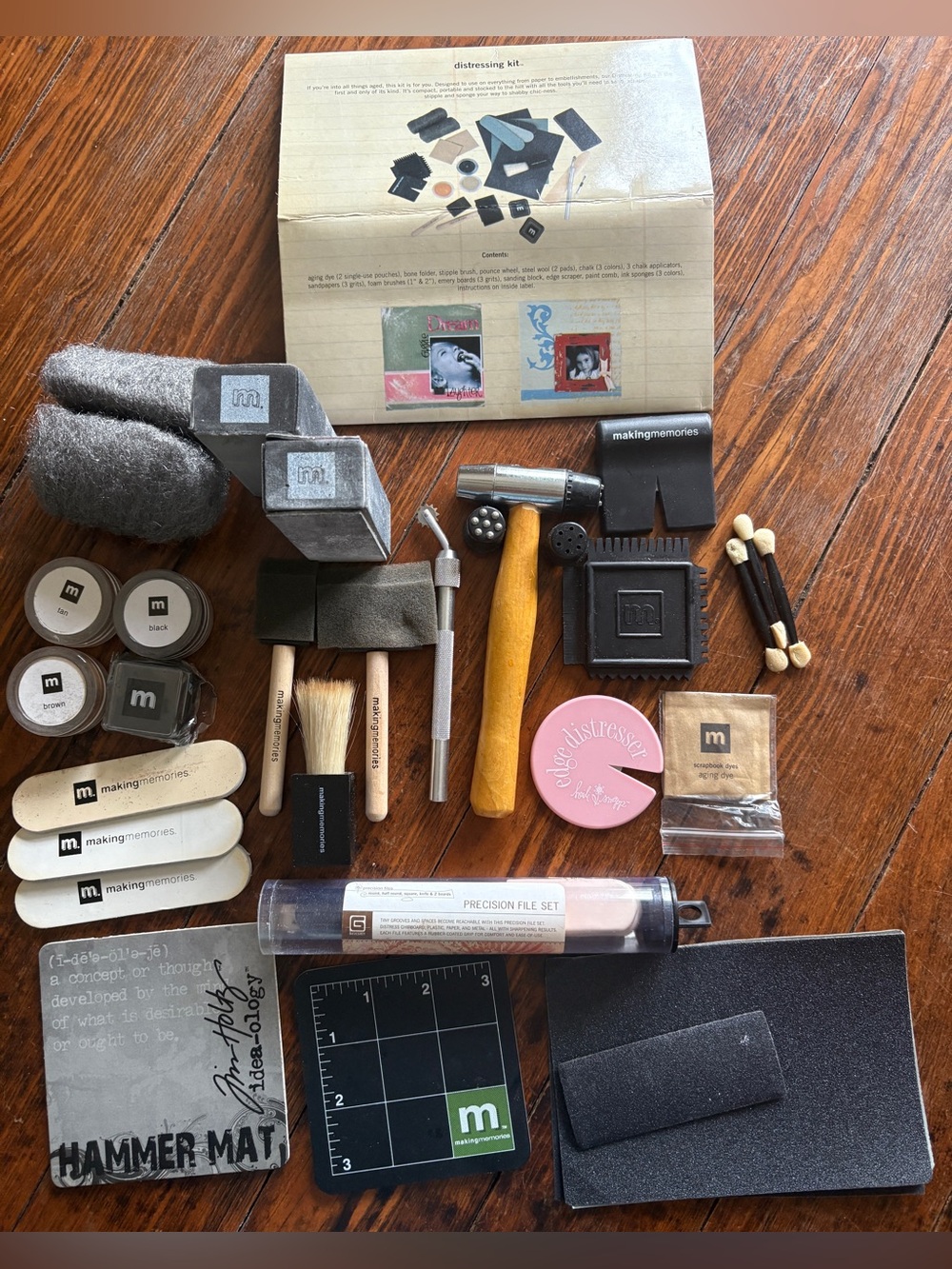 Making Memories Distressing Kit and Jim Holtz Hammer Mat